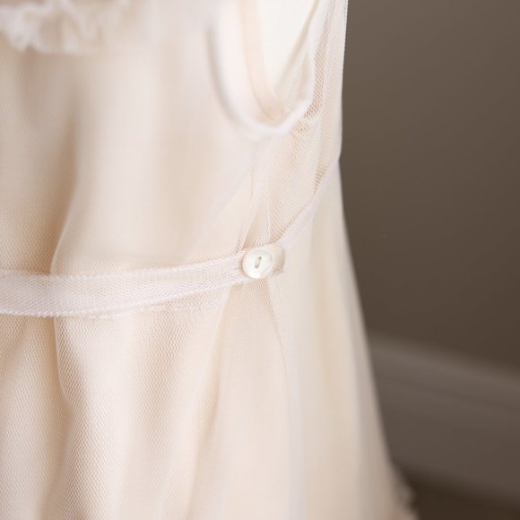 SPECIAL Dainty Vintage Style Boutique Toddler Dress Overlay Size 2 BEAUTIFUL NWT - Picture 7 of 7